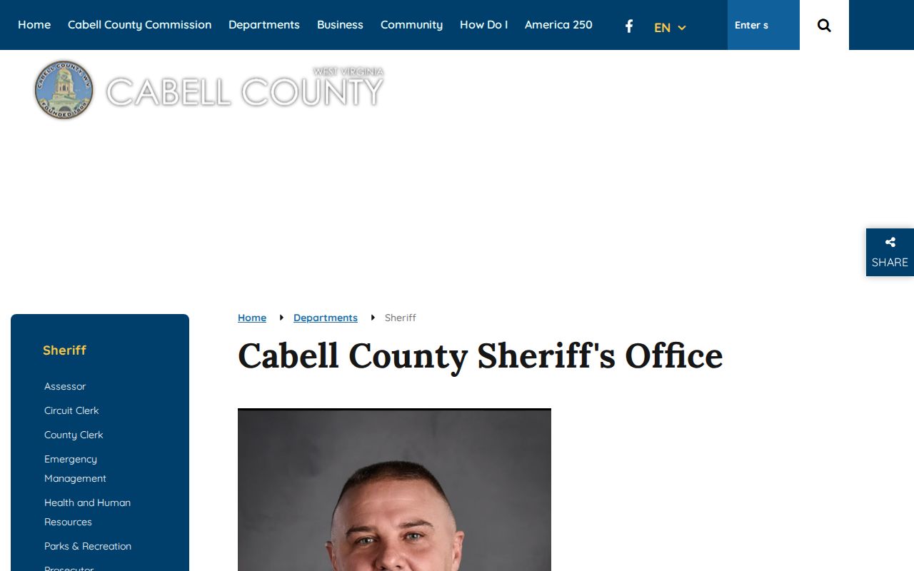 Cabell County criminal history sheriff records office source